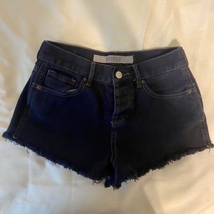 Brandy Melville Navy Blue Denim Shorts